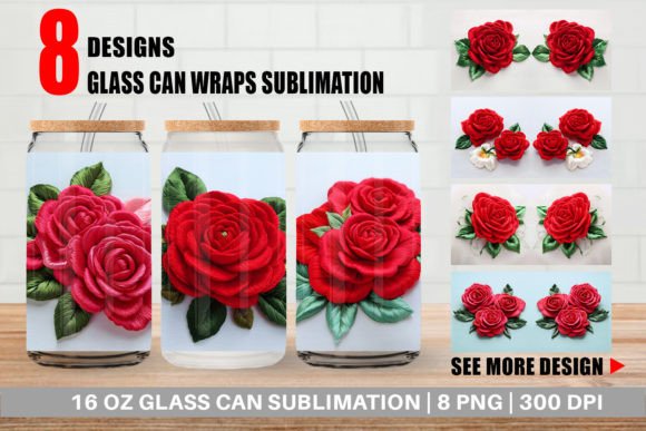 3D Rose Embroidery for Holiday Magic