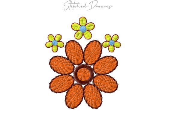 Beautiful Flower Embroidery Pattern
