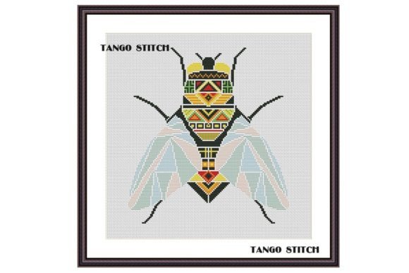 Cute Insect Ornament Fly Embroidery Art