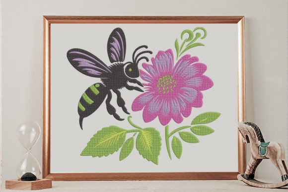 Friendly Bee Embroidery