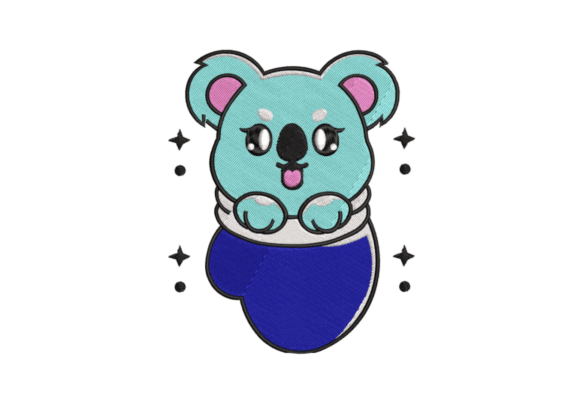 Koala in a Sack Embroidery Design