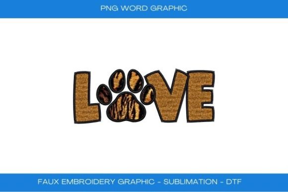Love Paw Faux Embroidery Review for Craft Fair Products