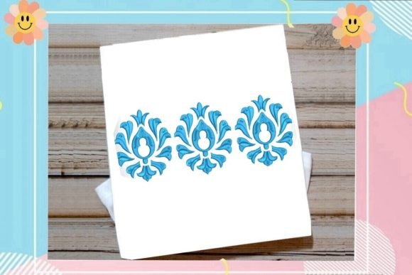 Moroccan Geometric Embroidery Delight 9 Ensemble