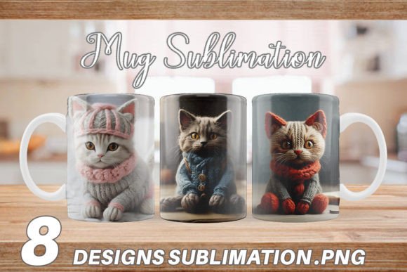 Mug Cat Embroidery