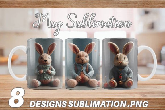 Mug Rabbit Embroidery