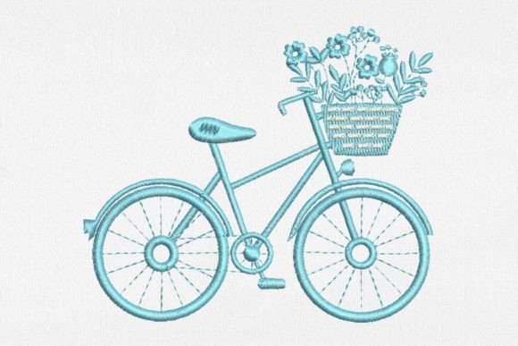 Retro Bicycle Embroidery Design Review