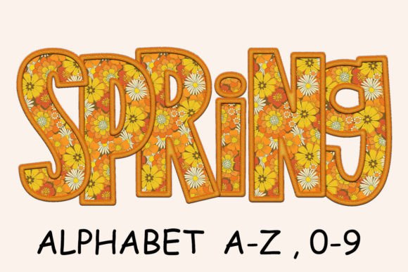 Spring Orange Flower Alphabet Embroidery Review